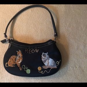 Sydney Love Embroidered Cat Mini Handbag
